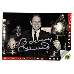 Bobby Hull Signed Chicago Blackhawks 1992 Ultimate Trading Card #92