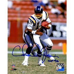 Charlie Joiner Signed San Diego Chargers Action 8X10 Photo W/HOF 96