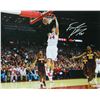 Image 1 : Frank Kaminsky Signed Wisconsin Badgers Two Hand Slam Dunk 16X20 Photo