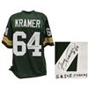 Image 1 : Jerry Kramer Signed Green Throwback Custom Football Jersey W/SB I, II Champs