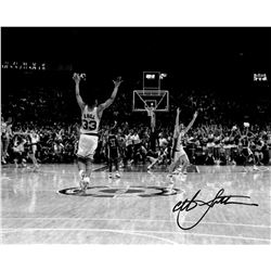 Christian Laettner Signed Duke Blue Devils B&W 'The Shot' Celebration Vs Kentucky 8X10 Photo