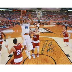 Jahlil Okafor Signed Duke Championship Game Lay Up 16X20 Photo