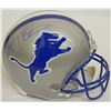 Image 1 : Barry Sanders Signed Lions Riddell Throwback Authentic Proline Helmet