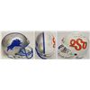 Image 1 : Barry Sanders Signed Lions & Oklahoma State Custom Half/Half Decal Authentic Helmet W/HOF 04, Heisma
