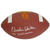 Image 1 : Charles White Signed USC Trojan Logo Football W/79 Heisman
