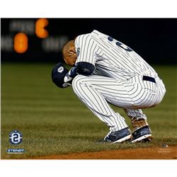 Derek Jeter Kneeling At Second Base Final Game 16X20 Photo Uns (Getty #456110334)