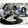 Image 1 : Hanson Brothers Charleston Chiefs Triple Signed Playing With Toy Cars 8X10 Photo