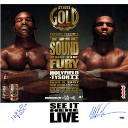 Evander Holyfield/Mike Tyson Signed 21X22 Fight Rematch Poster