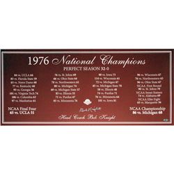 Bob Knight Perfect Season Panoramic Signed