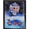 Image 1 : Henrik Lundqvist Signed New York Rangers Giclee 21X28 Canvas