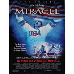 Jim Craig Signed 26X40 USA Hockey Miracle Poster W/ "Believe" Insc.