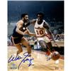 Image 1 : Walt Frazier And Earl Monroe Dual Signed Color Vertical 8X10 Photo