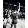 Image 1 : Walt Frazier Signed 16X20 Photo Walking Off The Court Pointing Up (Signed In Gold)