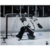 Image 1 : Eddie Giacomin Ranger Kick Save Horizontal 16X20 With HOF Insc