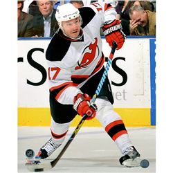 Ilya Kovalchuk New Jersey Devils White Jersey Slap Shot 16X20 Photo Uns (Getty# 97840761)- PF