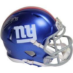 Damontre Moore Signed New York Giants Mini Speed Helmet