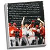 Image 1 : Lou Piniella Facsimile Reds World Series Story Stretched  16X20 Story Canvas