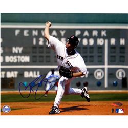 Curt Schilling Red Sox First Game Vs Yankees Scoreboard 8X10