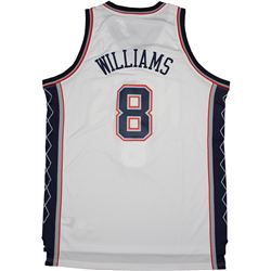 Deron Williams New Jersey Nets Blue/White #8 Swingman Jersey Uns. (XL)