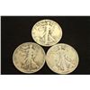 Image 1 : 1936-D,1937-S & 1939-D WALKING LIB. HALVES