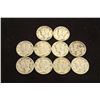 Image 1 : 10 ASSORTED 1940'S MERCURY DIMES