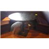 Image 1 : 2 BLACK HALF CIRCLE CENTRE BAR TABLES