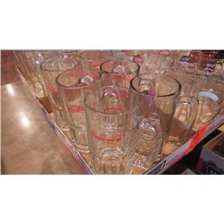 8 TRAYS OF VARIOUS BAR GLASSES PLUS TRAY OF MISC CUPS AND GLASSES