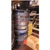 Image 5 : 3 STACKS OF GALVANIZED BEER BUCKETS