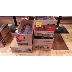 4 CASES OF PLASTIC WATER GLASSES