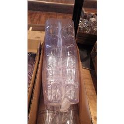 7 CASES PLASTIC WATER GALSSES AND SHOOTER GLASSES