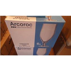 5 CASES OF NEW BEER GLASSES