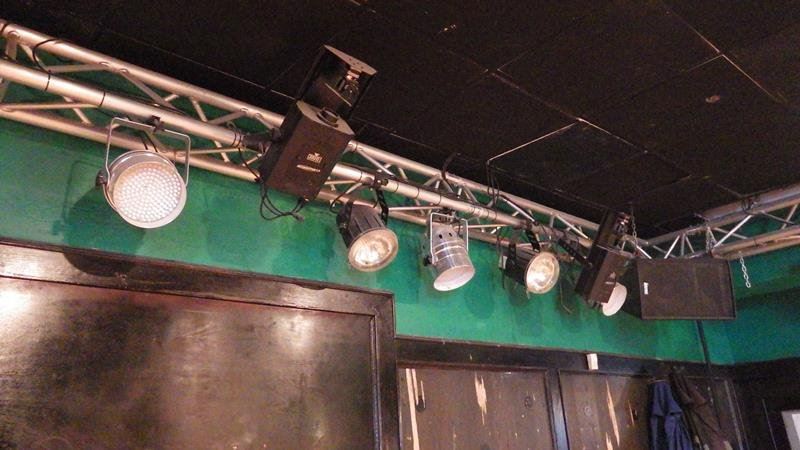 Entire Stage Lighting With Metal Truss Mounting System Controlers 16 Led Lights 4 Spot Lights An