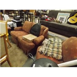 LOVE SEAT AND CHAIR