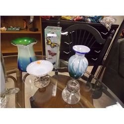 LOT OF COLLECTABLES - ART GLASS AND MORE