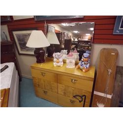 VANITY WITH MIRROR - 6 DRAWER