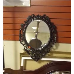 BLACK FRAMED MIRROR