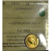 Image 1 : 1919 5¢ ICCS MS-63