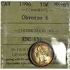 Image 1 : 1896 Obv 6 10¢ ICCS MS-65 (TOP 10)