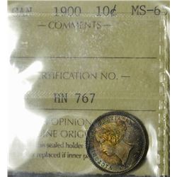 1900 10¢ ICCS MS-65