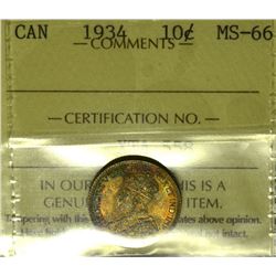 1934 10¢ ICCS MS-66 (TOP 5)