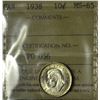 Image 1 : 1938 10¢ ICCS MS-65