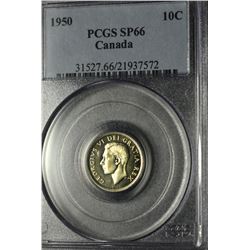 1950 10¢ PCGS SP-66