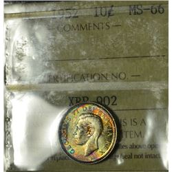 1952 10¢ ICCS MS-66