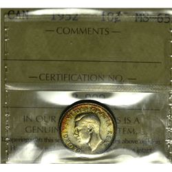 1952 10¢ ICCS MS-65