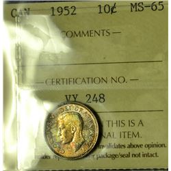 1952 10¢ ICCS MS-65