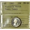 Image 2 : 1963 10¢ ICCS MS-66 Heavy Cameo