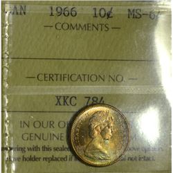 1966 10¢ ICCS MS-64