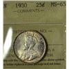 Image 2 : 1930 25¢ ICCS MS-65