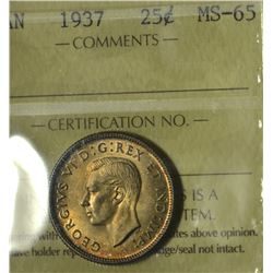 1937 25¢ ICCS MS-65