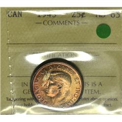 1943 25¢ ICCS MS-65